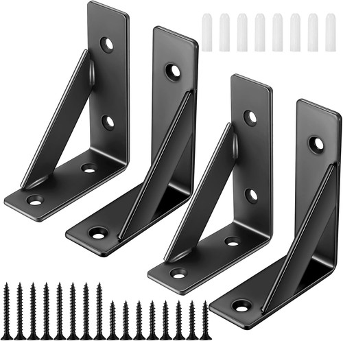 Set shelf brackets wall - 4,