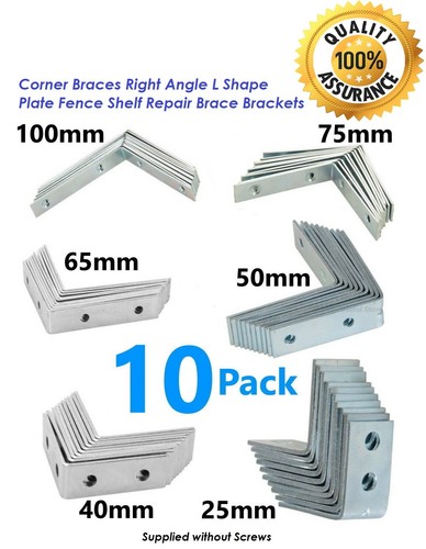 Corner braces right angle - 10,