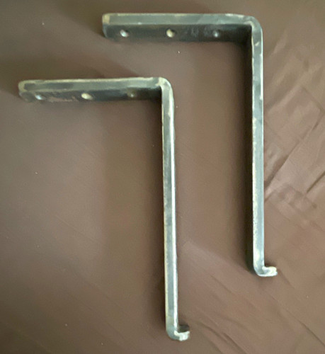 Metal shelf brackets shaped - metal, l-shaped