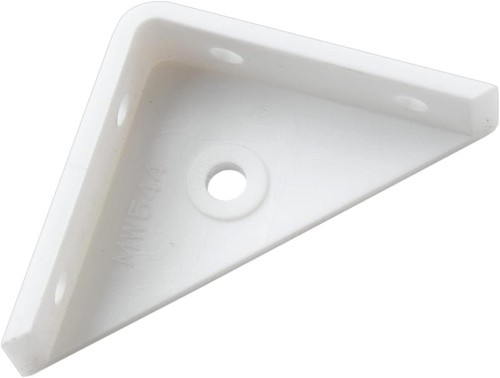 White plastic 50mm - plastic,