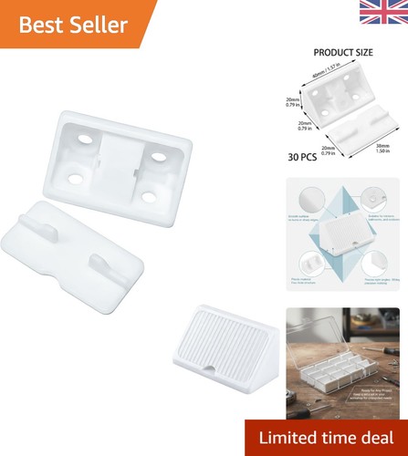 White plastic corner braces - 30,