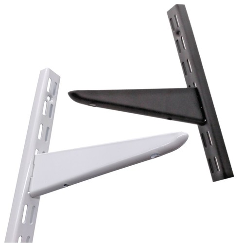 Twin slot shelving - twin, black