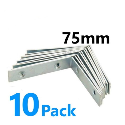 10x 75mm corner braces - 10x,