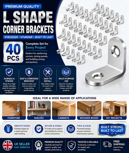 40pcs stainless steel l - stainless,