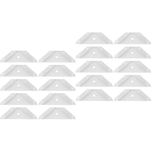 White thickened steel corner - white,