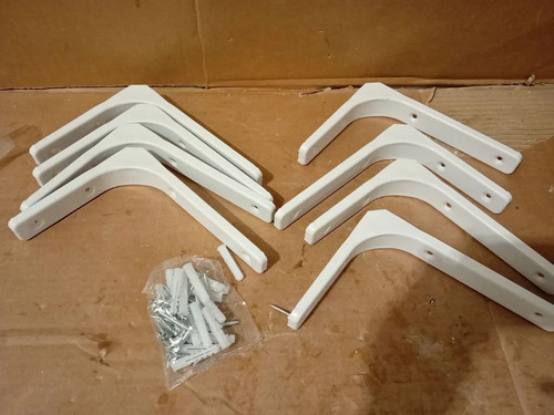 White metal shelf - metal, 90